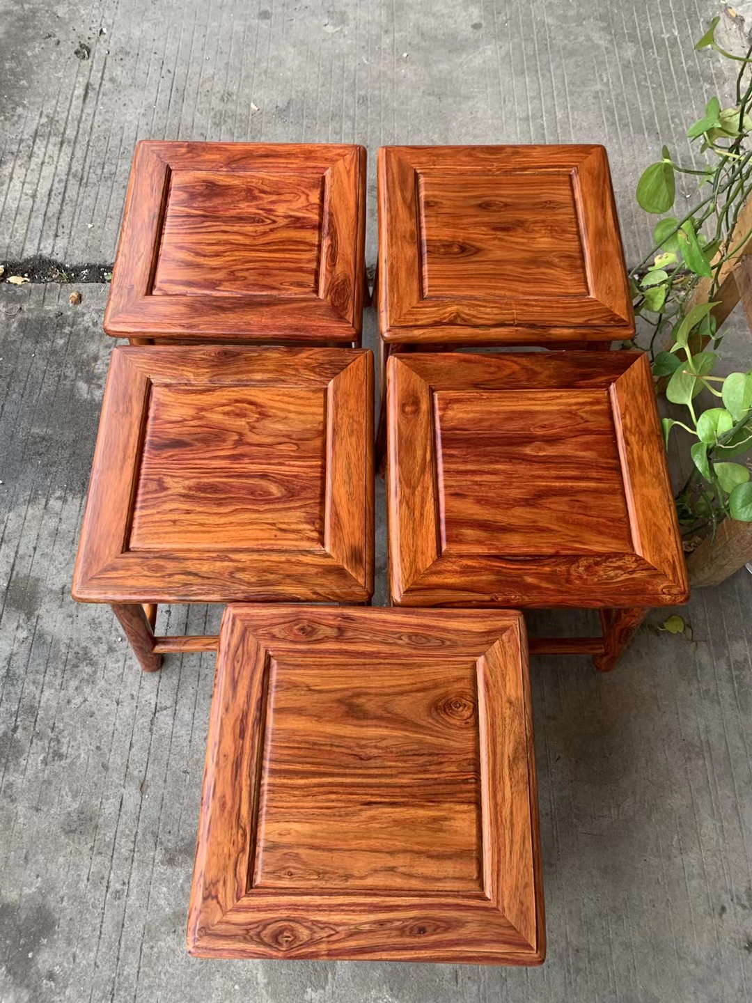 红木椅子越南黄花梨四方凳子实木换鞋凳儿童矮凳降香黄檀实木家具