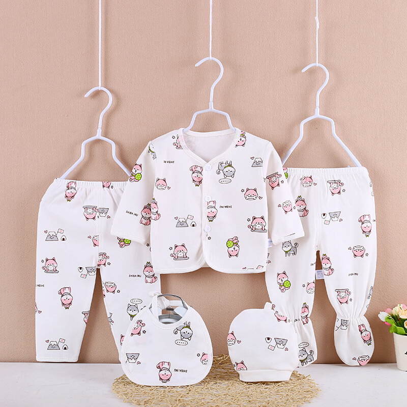 满月宝宝母婴用品新生儿衣服棉质婴儿五件套衣服用品一件