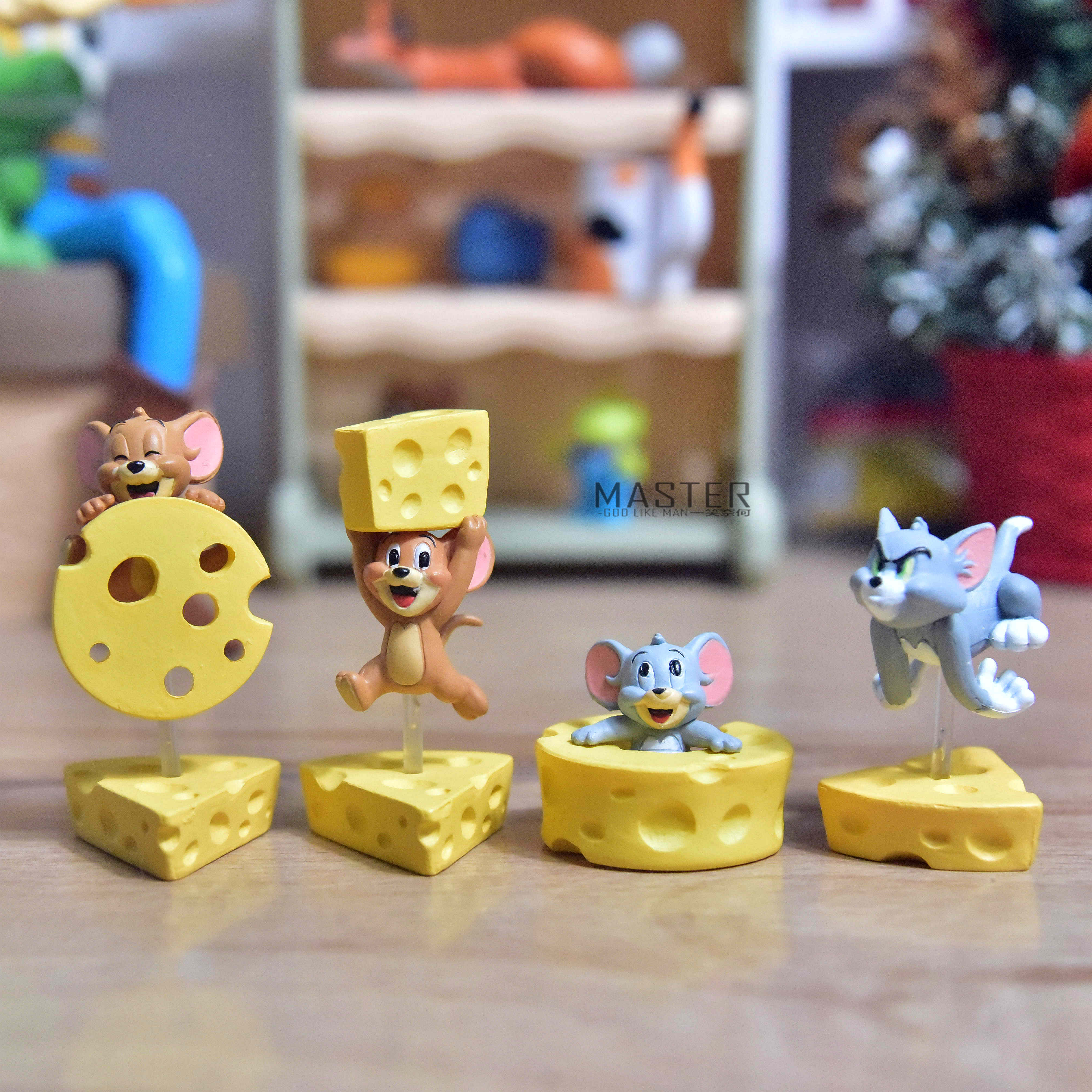 外贸散货 猫和老鼠 芝士杰瑞 汤姆猫 可爱公仔卡通模型摆件玩具