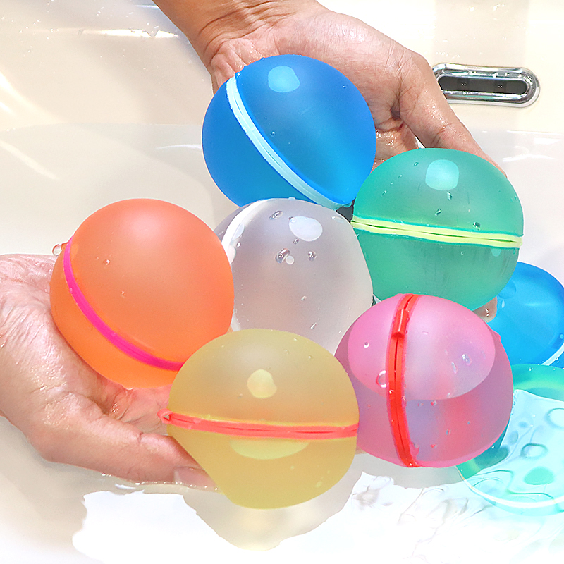 水球磁吸水爆球儿童游泳洗澡打水仗夏日户外装水重复使用水汽球