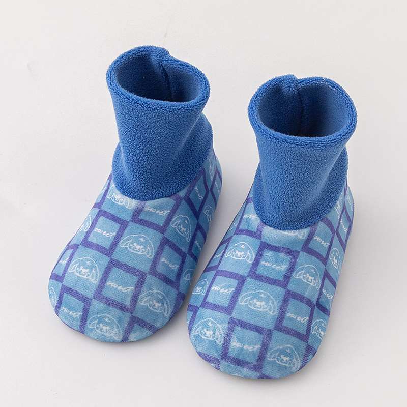 新品地板袜婴儿秋冬加厚底保暖防滑隔凉儿童袜套高筒冬季宝板鞋袜