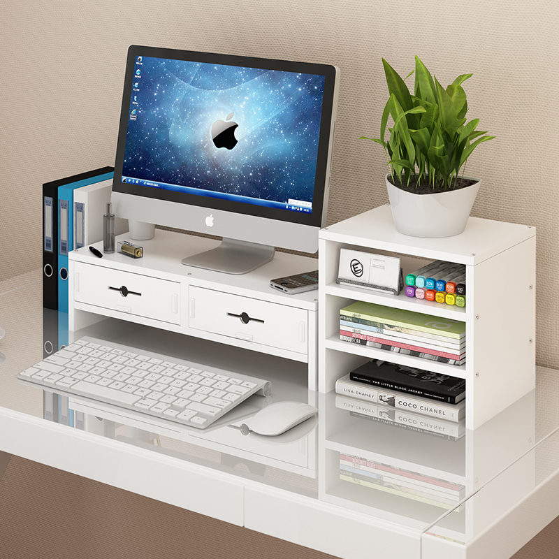 办公室台式电脑增高架桌面收纳置物垫高屏幕架子显示器支架底座