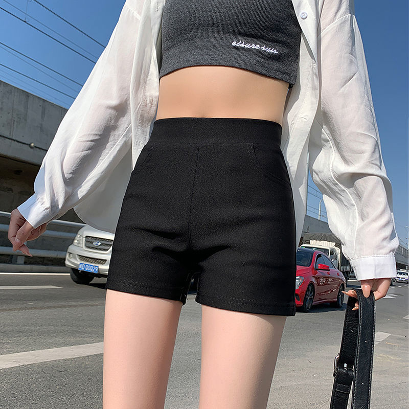 含棉短裤女夏季2024新款高腰打底外穿安全防走光弹力紧身超短热裤