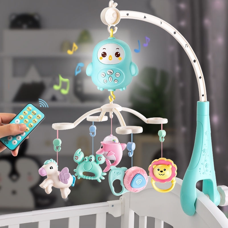 婴儿玩具床铃婴儿车挂件玩具婴儿床摇铃旋转0到6个月宝宝玩具01岁