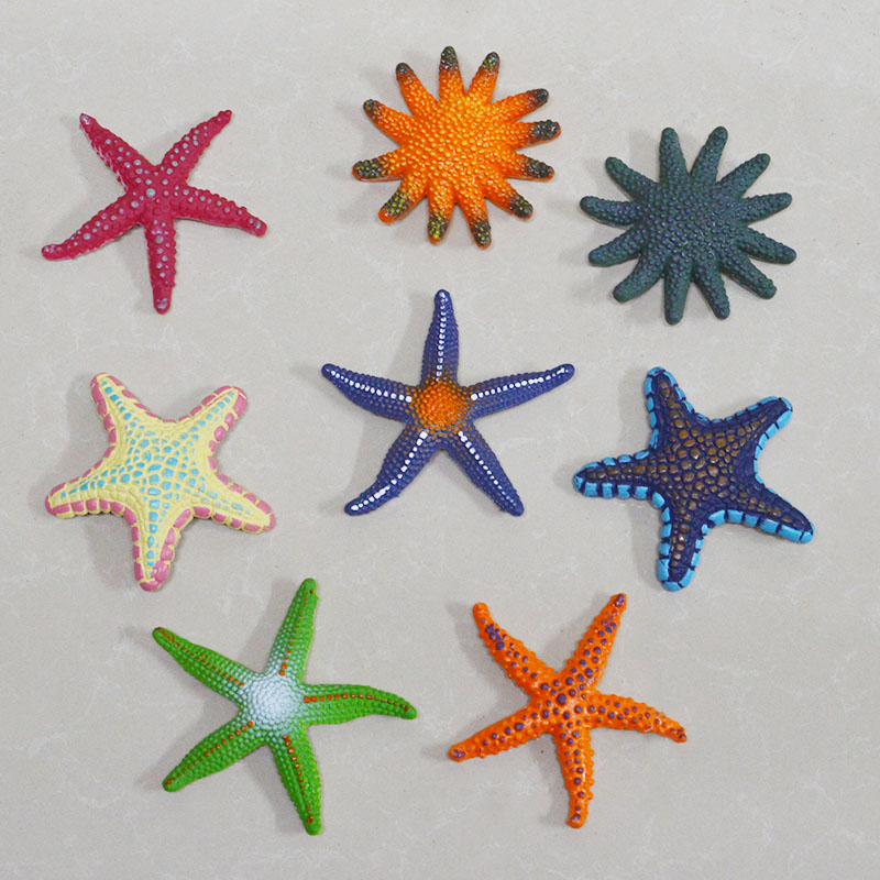 软胶仿真五角海星模型益智海洋动物鱼缸沙滩装饰摆件儿童认知玩具