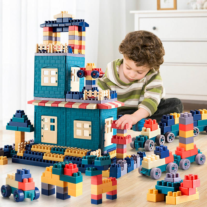 儿童大颗粒积木拼装玩具益智力3岁以上宝宝4拼图六一儿童节的礼物