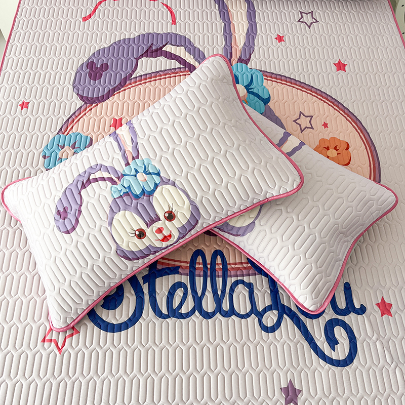 星黛露乳胶凉枕套家用儿童女孩女童冰丝枕头套单个卡通宝宝枕芯套