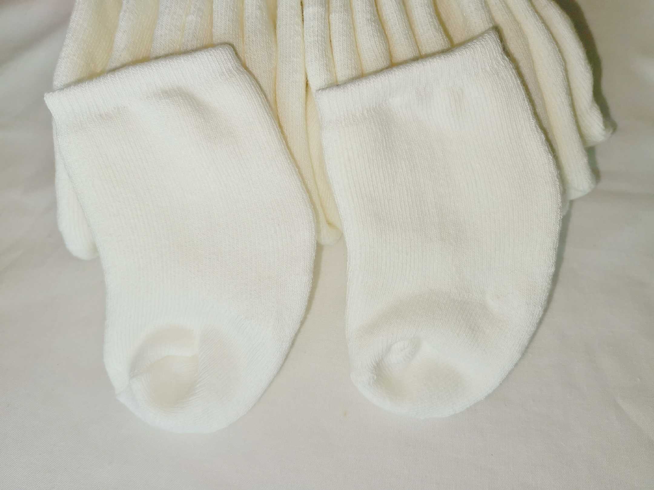 外贸品牌CT家1—3岁婴儿宝宝睡觉白色纯棉加厚毛圈毛巾地板学步袜