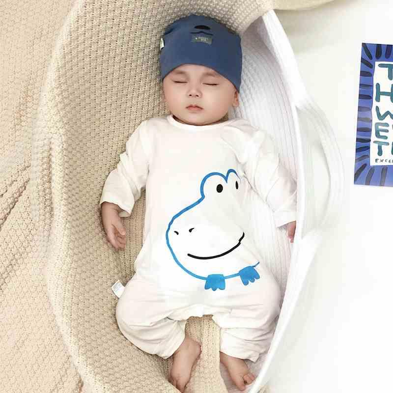 宝宝睡衣莫代尔连体薄款夏季春秋长袖睡袋婴儿男童儿童空调服