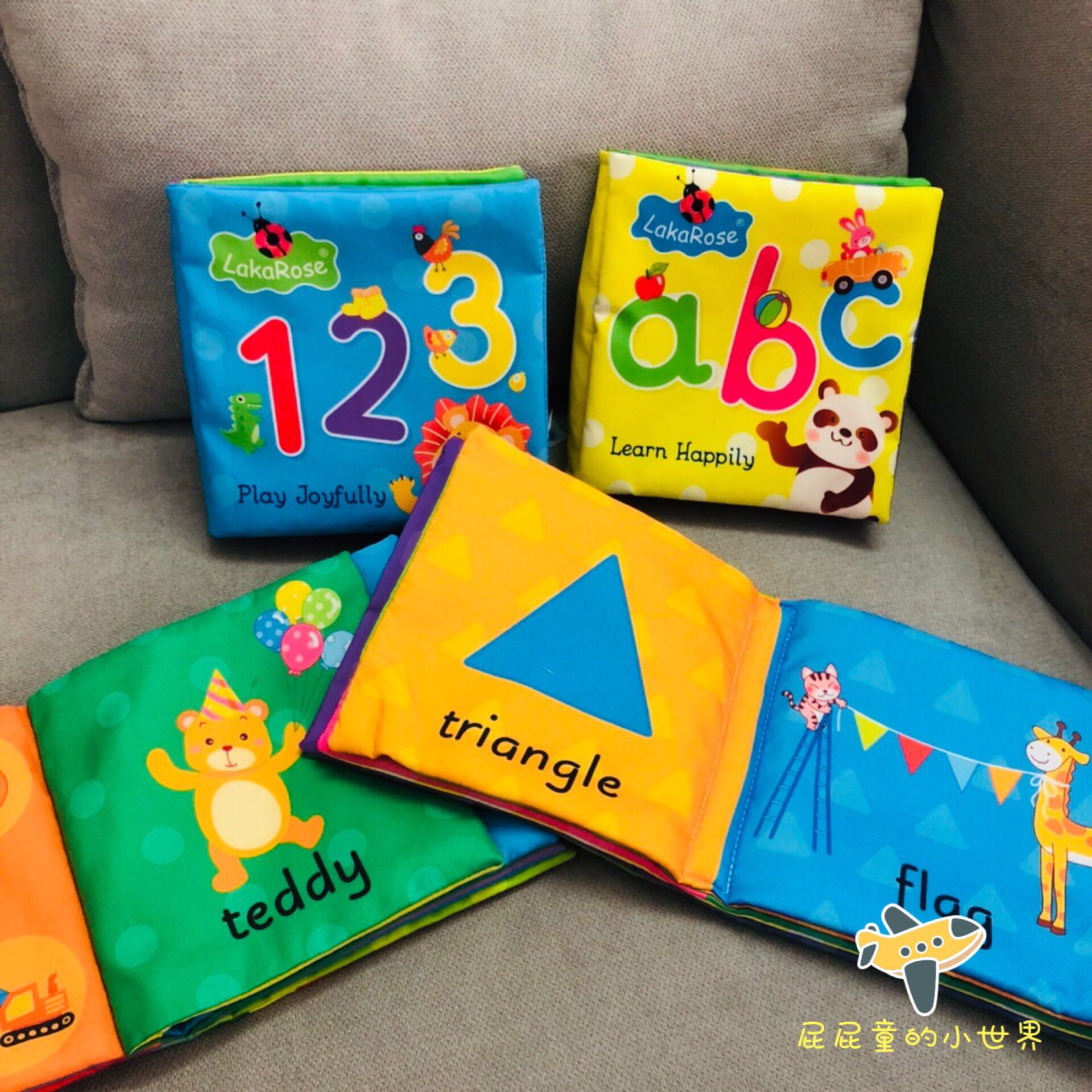 宝宝立体布书英文字母数字启蒙婴儿早教益智玩具撕不烂带响纸颜色