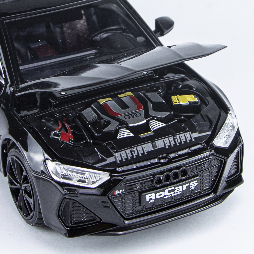 新款大号跑车模型黑武士汽车模型仿真合金1:24儿童车模男孩玩具车
