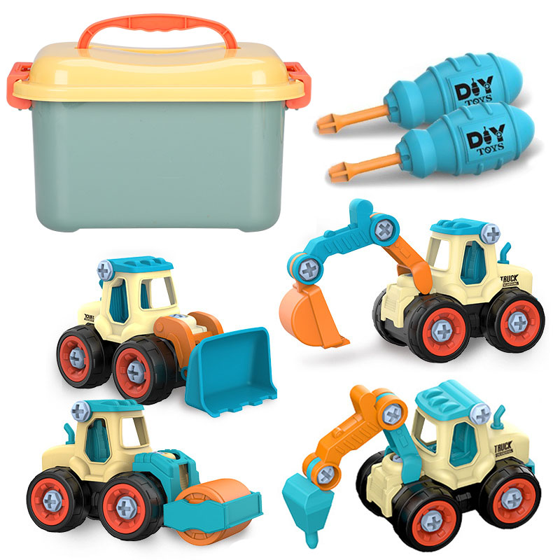 儿童组装玩具拆卸车拧螺丝工程车拆装套装4益智6岁3宝宝女2一男孩