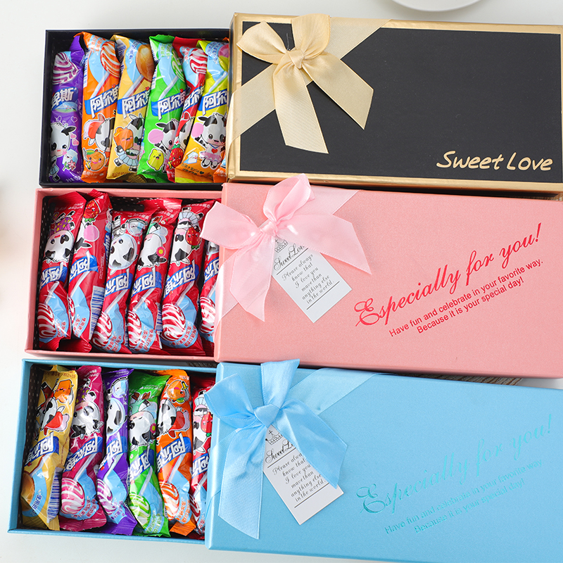 阿尔卑斯棒棒糖葡萄包包送女友三八女神礼物生日创意方形礼盒