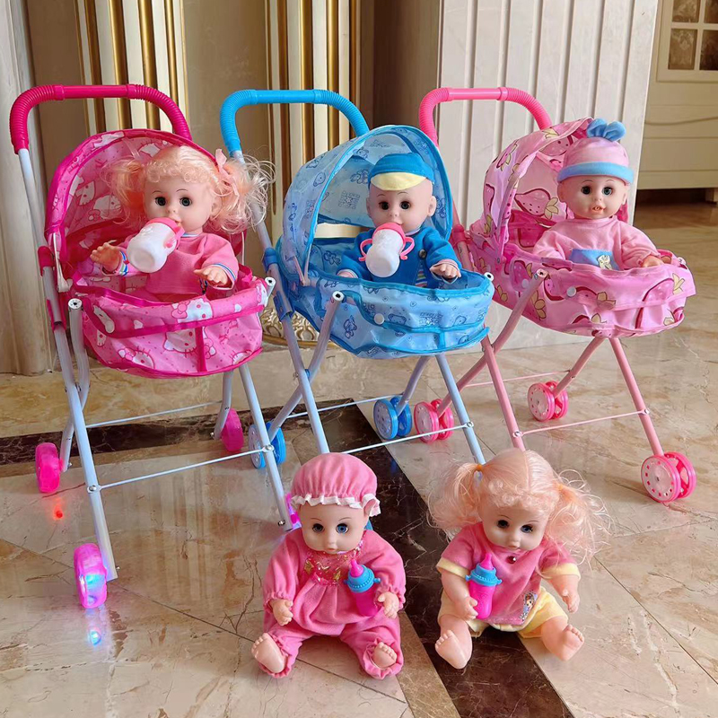 儿童玩具推车带娃娃发声男女童女孩过家家玩具购物车宝宝生日礼物