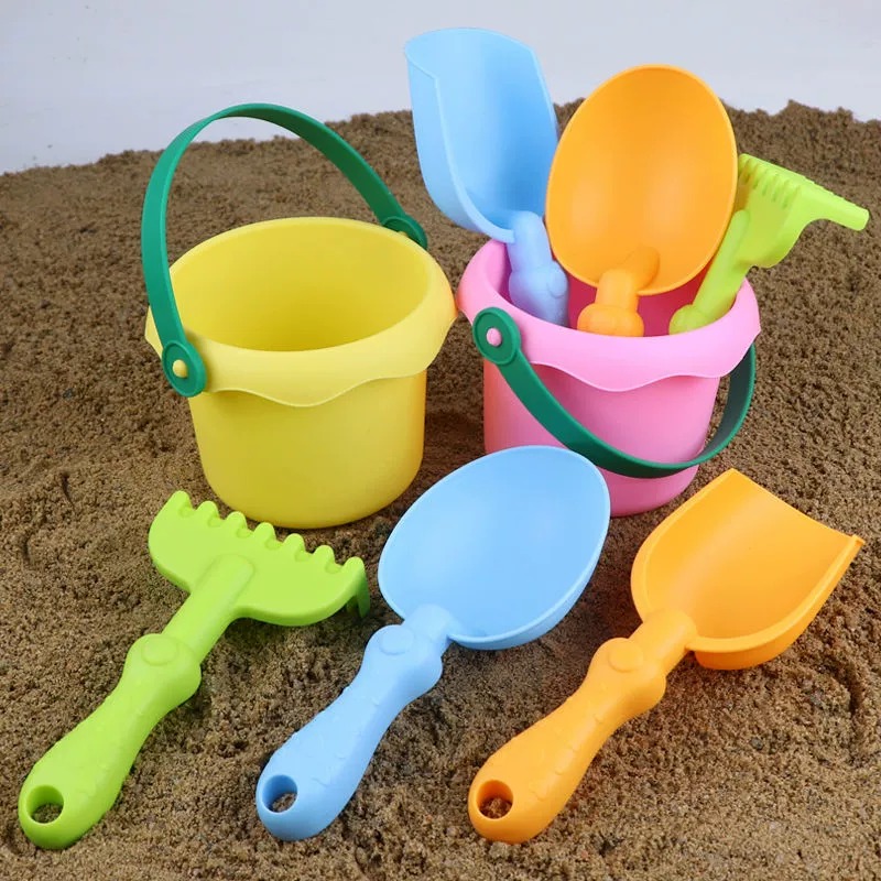 儿童沙滩玩具宝宝软质塑料铲子水桶户海滩外挖沙戏水工具室内玩沙