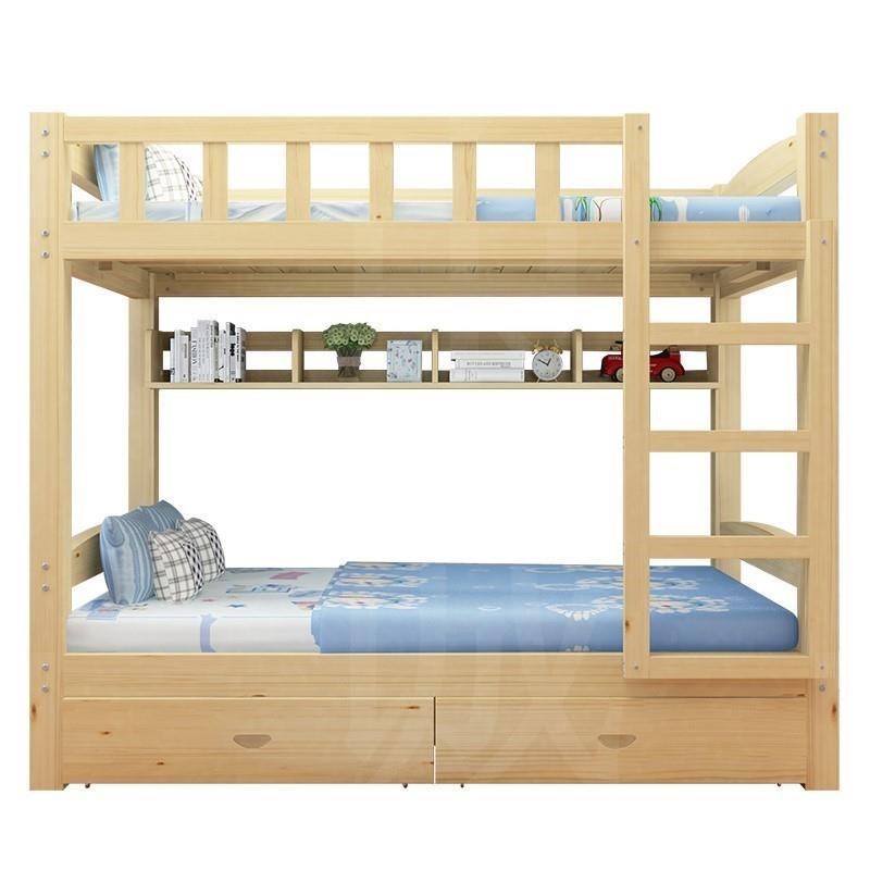 新款实木子母床儿童床上下床成人双层床高低床母子V床上下铺宿舍