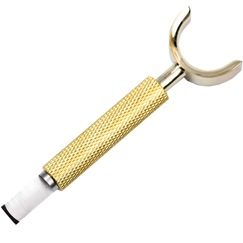 9.6mbm皮雕旋转刻刀高度可调黄铜材质轴承转珠谢丽丹风格皮雕刻刀