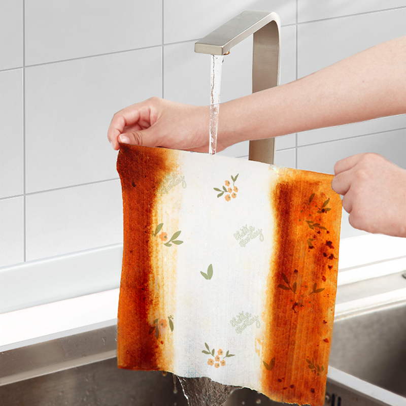小森织作50抽懒人厨房专用一次性抹布干湿两用纸巾家用清洁加厚