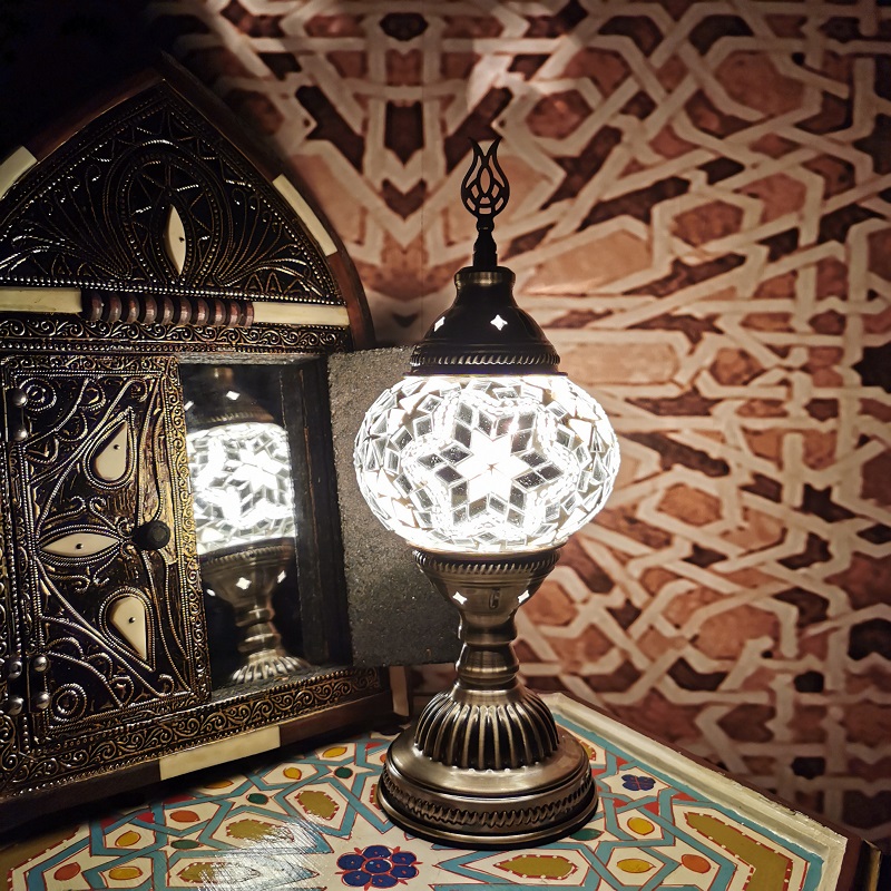Moroccan table lamp 摩洛哥台灯手工复古异域卧室客厅装饰台灯