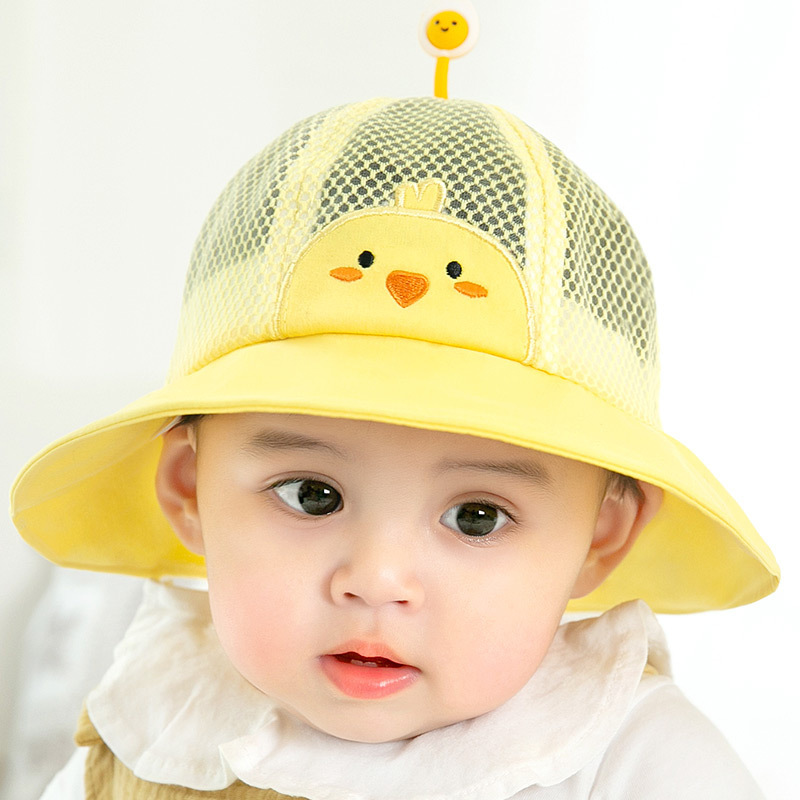 夏季新款公主妈妈婴儿渔夫帽小鸡蛋网眼透气薄款宝宝遮阳帽子A类