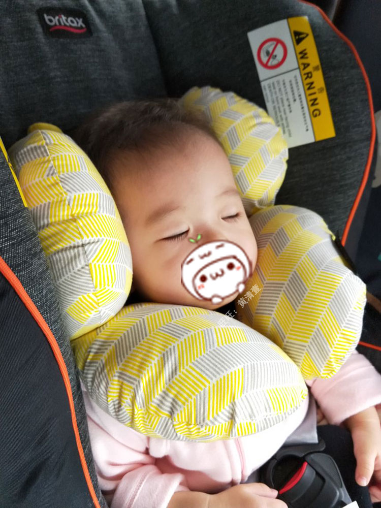 直销婴儿床推车护头枕儿童安全座椅头部固定护颈枕新生儿U型旅行
