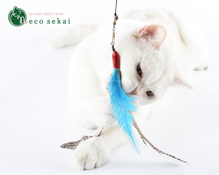 美国产gocat逗猫棒长杆羽毛棒可替换头猫咪玩具美国兽医研发推荐