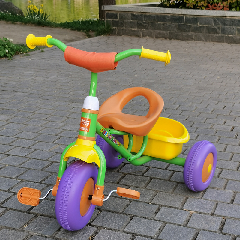 祺月儿童三轮车脚踏车1-3周岁宝宝婴儿小孩童车简易2-5岁溜娃神器