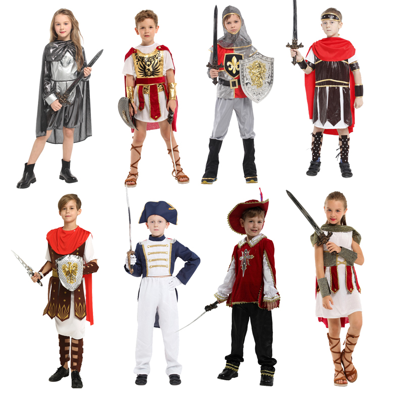 六一儿童节服装男童女童战士勇士剑客公主王子骑士游侠演出服装