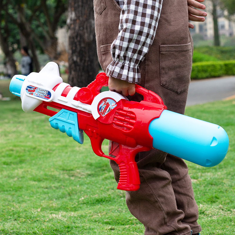 超级飞侠水枪玩具喷水儿童抽拉式男孩宝宝呲滋水枪女孩打水仗神器