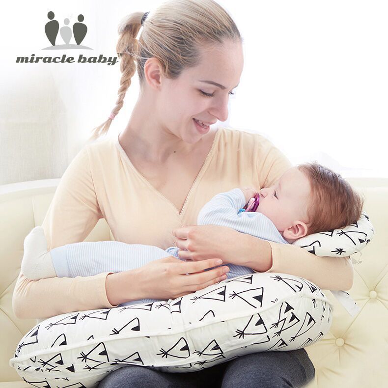 亚马逊U型婴儿哺乳枕多功能宝宝喂奶枕 孕妇枕头护腰侧睡枕护颈枕