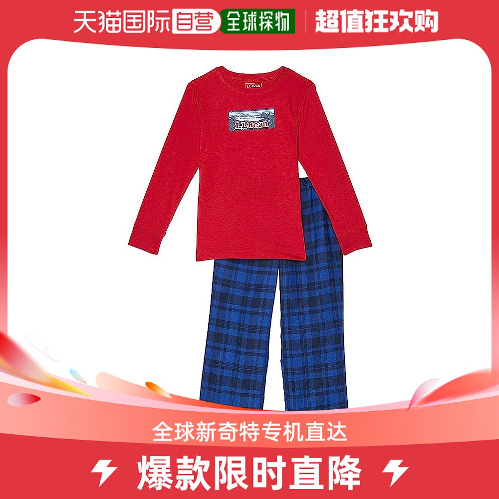 香港直邮潮奢 l.l.bean 女童法兰绒睡衣(小童)童装