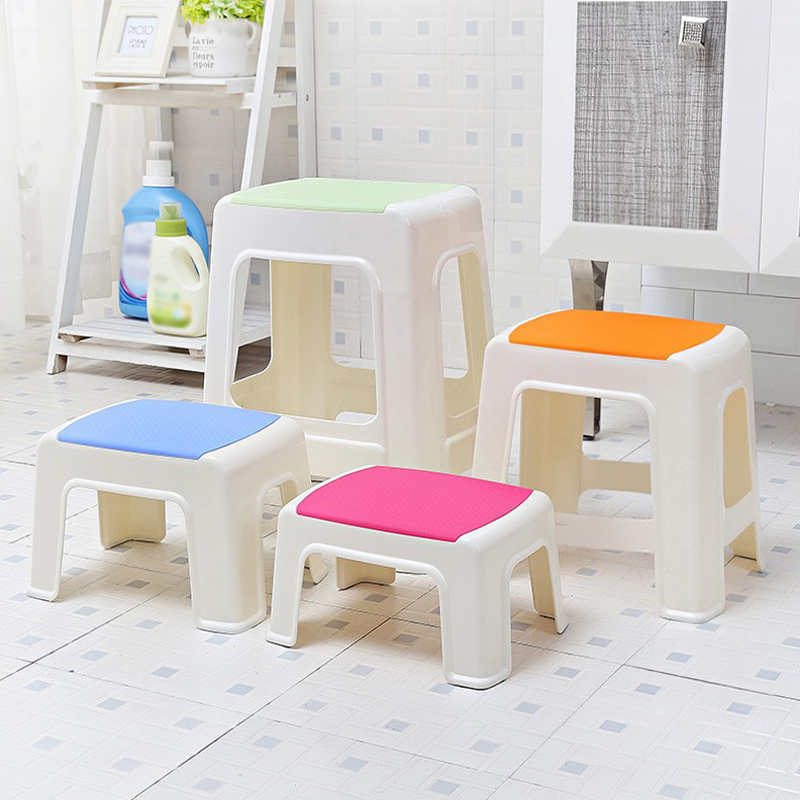 塑料凳子家用加厚客厅椅子浴室小板凳洗澡方凳儿童矮凳可叠放高凳