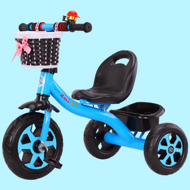 儿童三轮车脚踏车手推车1一3岁宝宝推车带音乐遛娃神器婴儿自行车