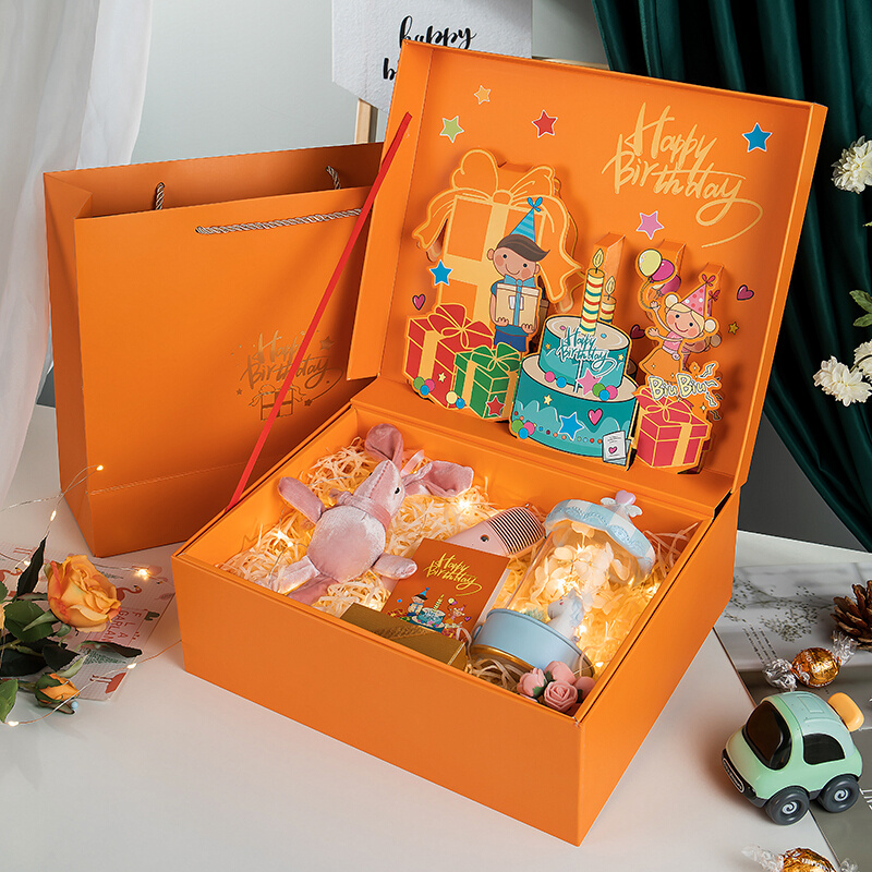 张小锤创意送女友高档生日礼品盒礼物盒立体盒子空盒情人节包装盒
