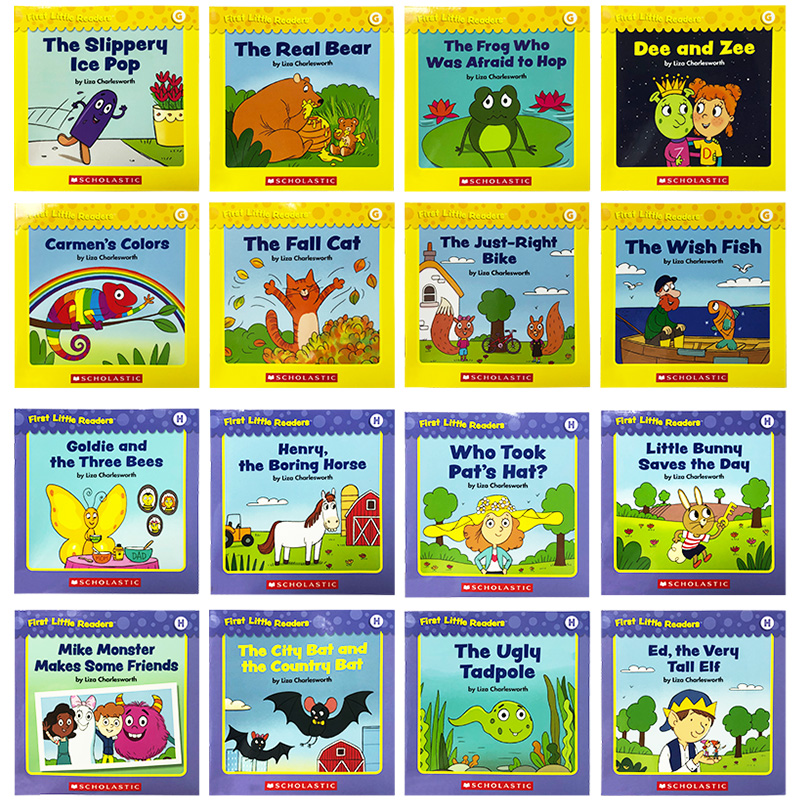 学乐小读者英语分级启蒙教材 First Little Readers ABCDEFGH 英文原版 Scholastic儿童亲子阅读3-5-6-7-8岁分级读物绘本有音频