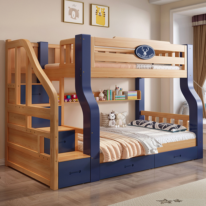 全实木上下床双层床小户型儿童床男孩女孩两层子母床上下铺高低床
