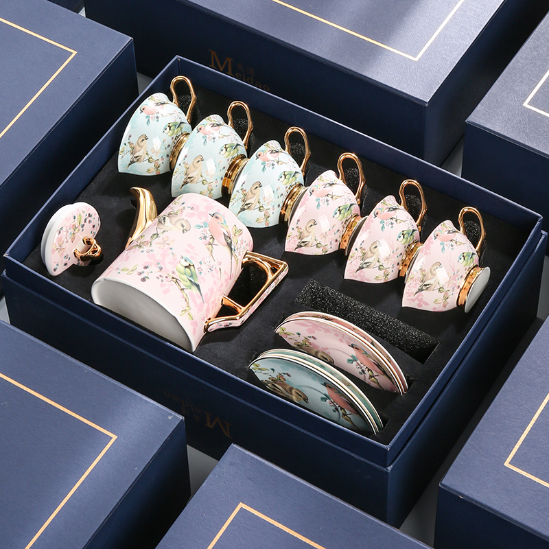 「比翼双飞」美道水具茶壶杯子礼盒创意礼品朋友同事生日礼物结婚