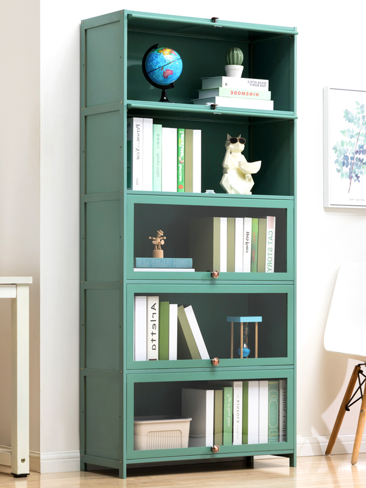 书架置物架落地书柜子阅读架儿童家用客厅多层储物实木收纳柜简易