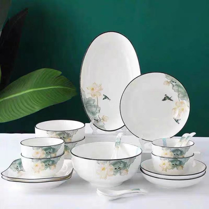 优尊陶瓷碗吃饭碗单个菜碗新中式碗简约加厚碗创意个性家用釉中彩