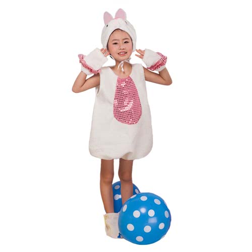 正品六一儿童小白兔演出服装幼儿园节日兔子动物表演衣服亲子舞蹈