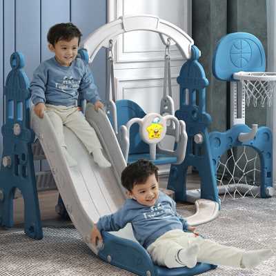 急速发货儿童滑滑梯室内家用多功能滑梯秋千组合小型游乐园宝宝玩