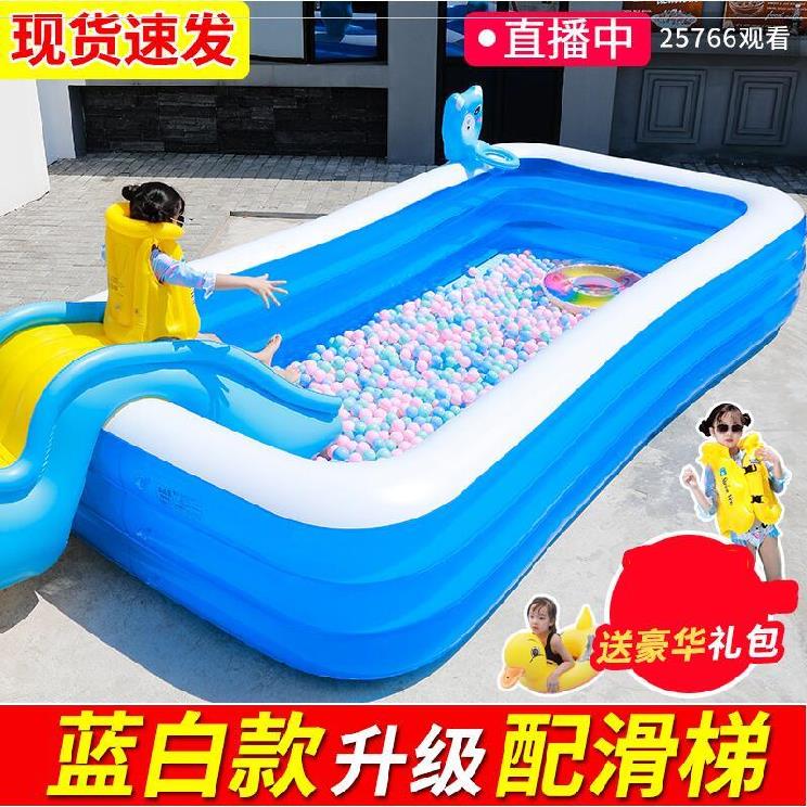 充气泳池儿童13岁家用方形3周岁超大号家庭玩具耐磨大型新生儿。