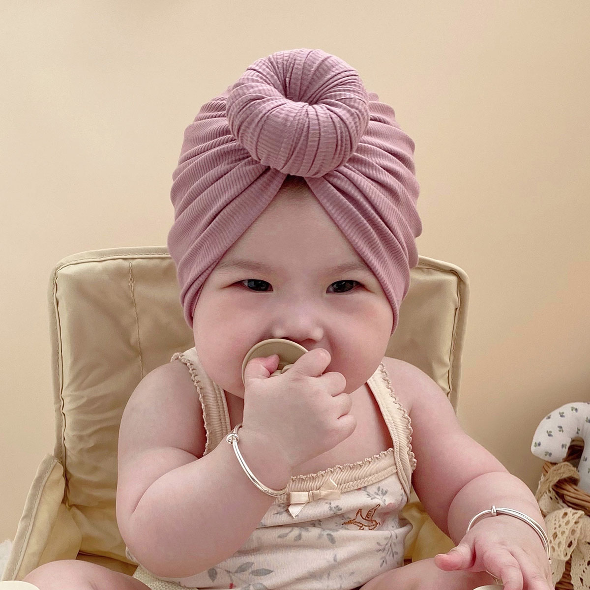 婴儿帽子春秋薄款可爱超萌儿童新生儿男女宝宝护囟门胎帽印度帽夏