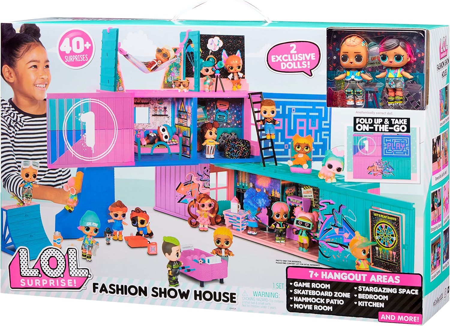 LOL惊喜娃娃货柜仓时装秀场盲盒玩具套装正品 Fashion Show House