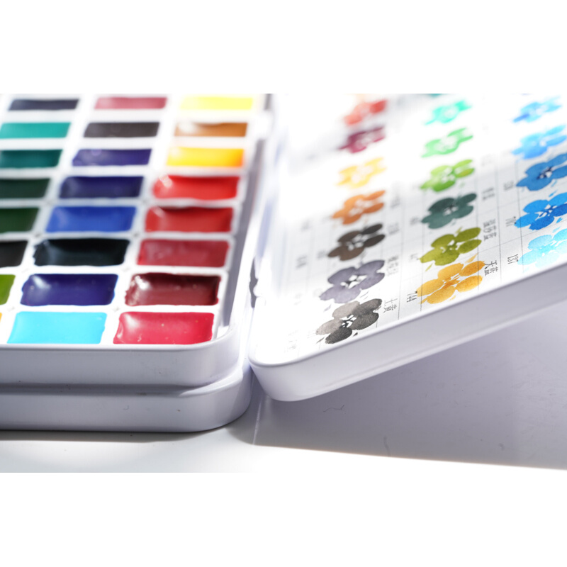 温莎牛顿艺术家36色分装36色足量0.5ml1ml水彩颜料温艺石墨绘材铺