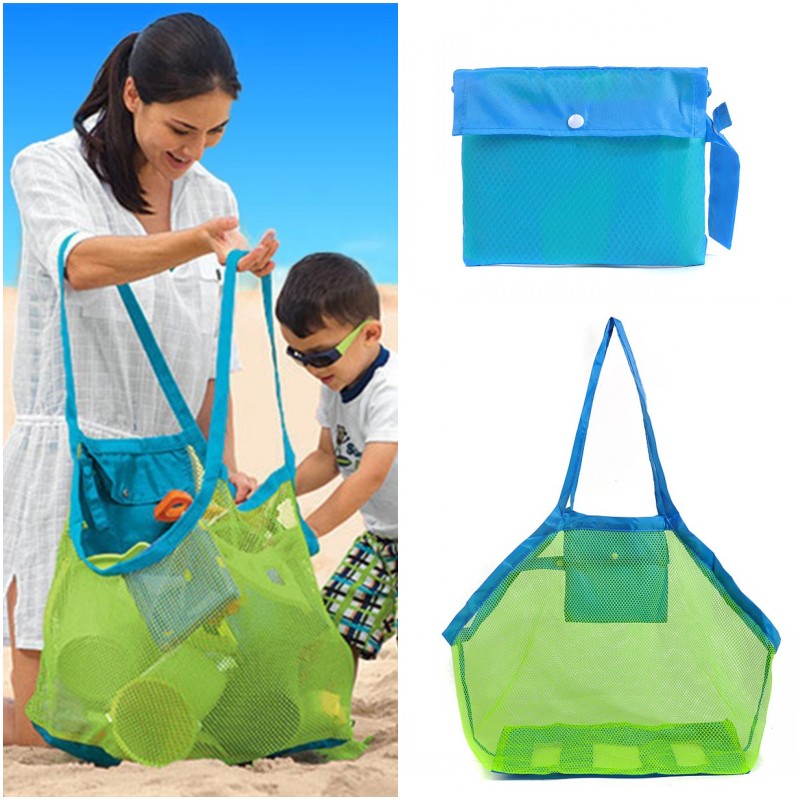 超大容量旅行收纳袋网兜户外沙滩游泳儿童玩具装衣物整理袋手提包