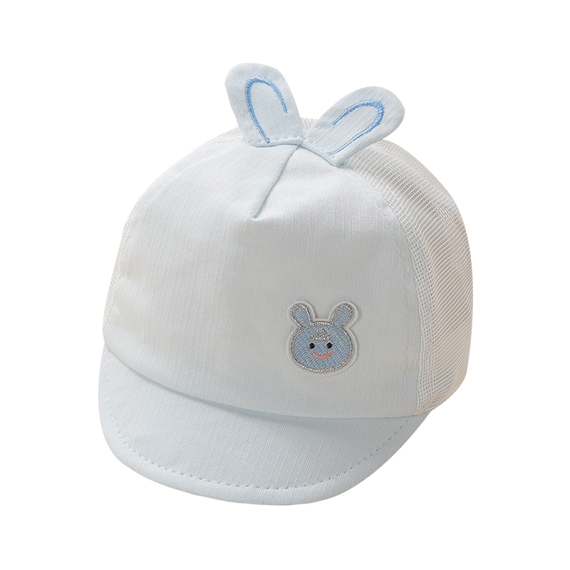 遮阳帽新生儿帽子初生可爱宝宝儿婴儿帽子夏季网眼门帽囟薄款胎帽