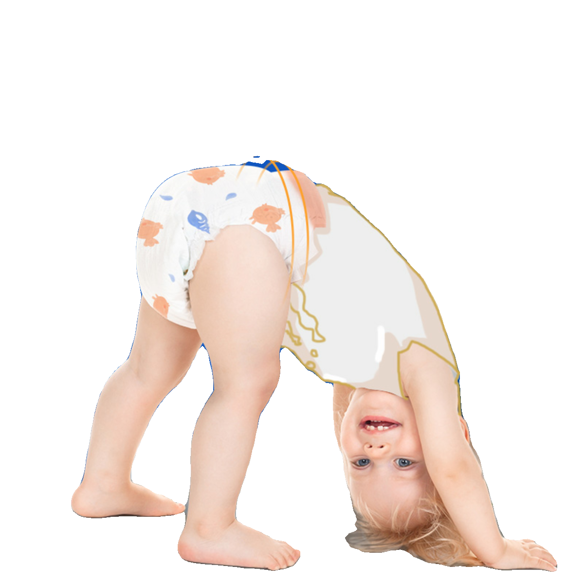 【假一赔五】碧芭宝贝深海拉拉裤婴儿学步宝宝通用训练裤轻薄透气