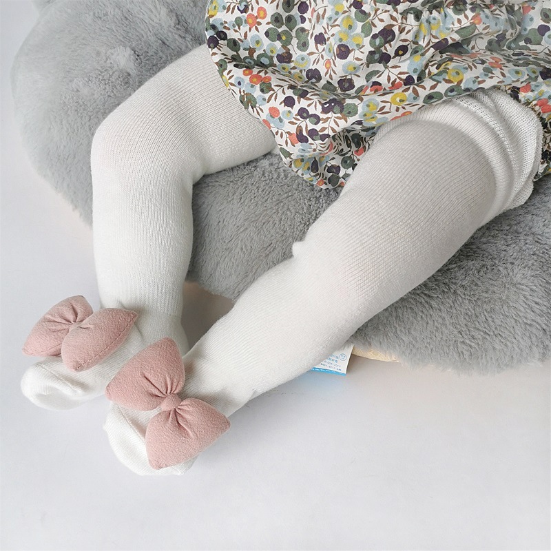 婴儿过膝长筒袜春秋纯棉3个月宝宝可爱不勒大腿松口无骨高筒袜子