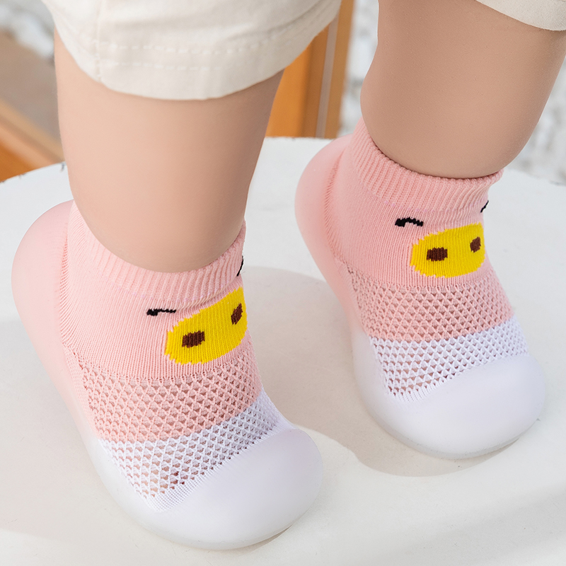 婴儿学步鞋宝宝夏季女软底男地板鞋子袜透气防滑小儿童幼室内凉鞋